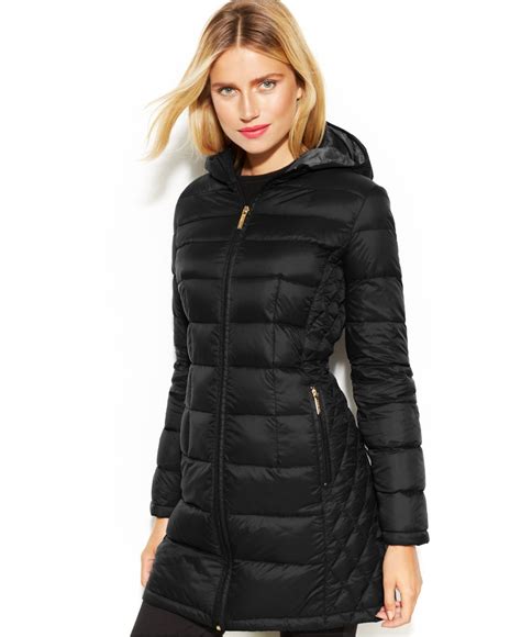 michael kors puffer jacket with hidden|michael kors packable puffer jacket.